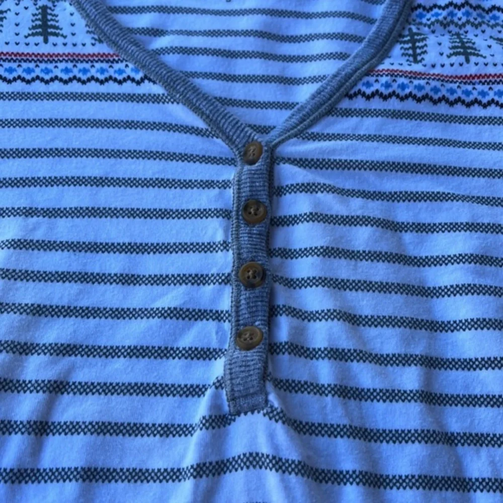 Cuddl Duds Winter Pajama Top, Size Small